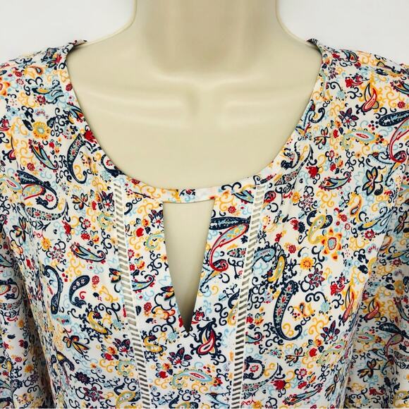 Collective Concepts Floral Print Popover Top - Picture 5 of 16